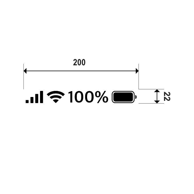 Naklejka BATERIA ZASIĘG WIFI na samochód, lusterko, kask, szybę