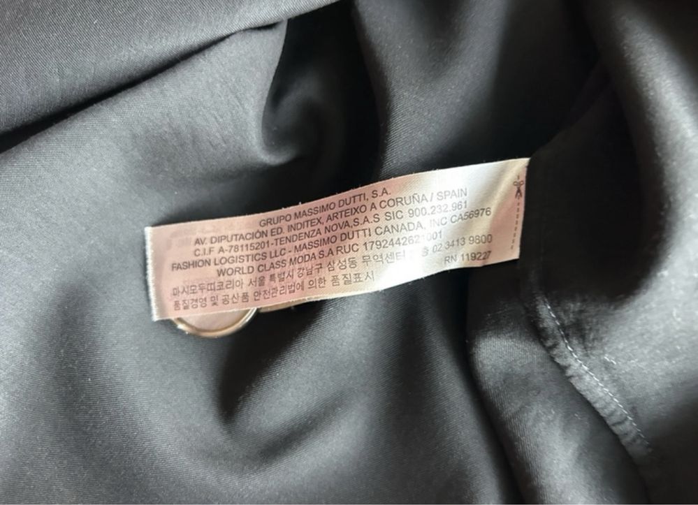 Massimo Dutti elegancka koszula czarna M