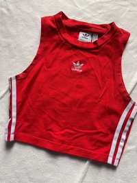 Czerwony crop top - Adidas - XS (US)
