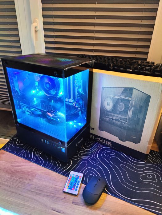 i7 3,4-3,8ghz AKWARIUM ram 24gb 8gb XFX radeon rgb Komputer gamingowy