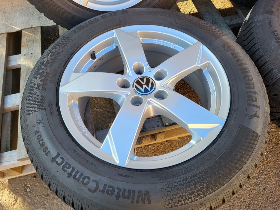 [K333] Koła zimowe 17 Cali 5x112 + Opony 215/65/17 8mm VW TIGUAN 23r