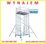 ADAMEK. Rusztowanie aluminiowe jezdne, przejezdne. WYNAJEM