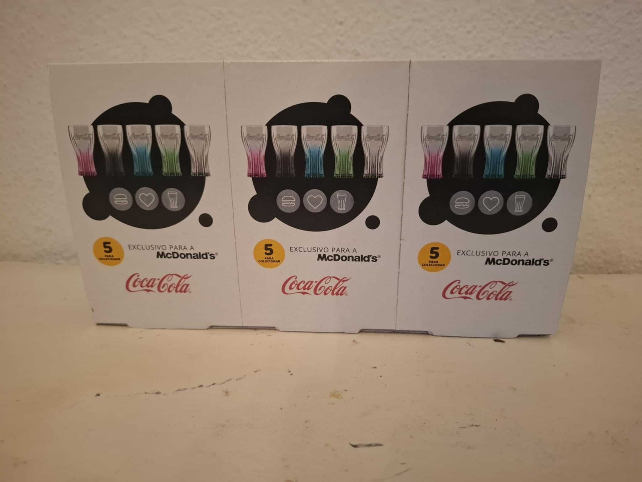 3 copos 5 euros Mcdonalds/Coca-Cola