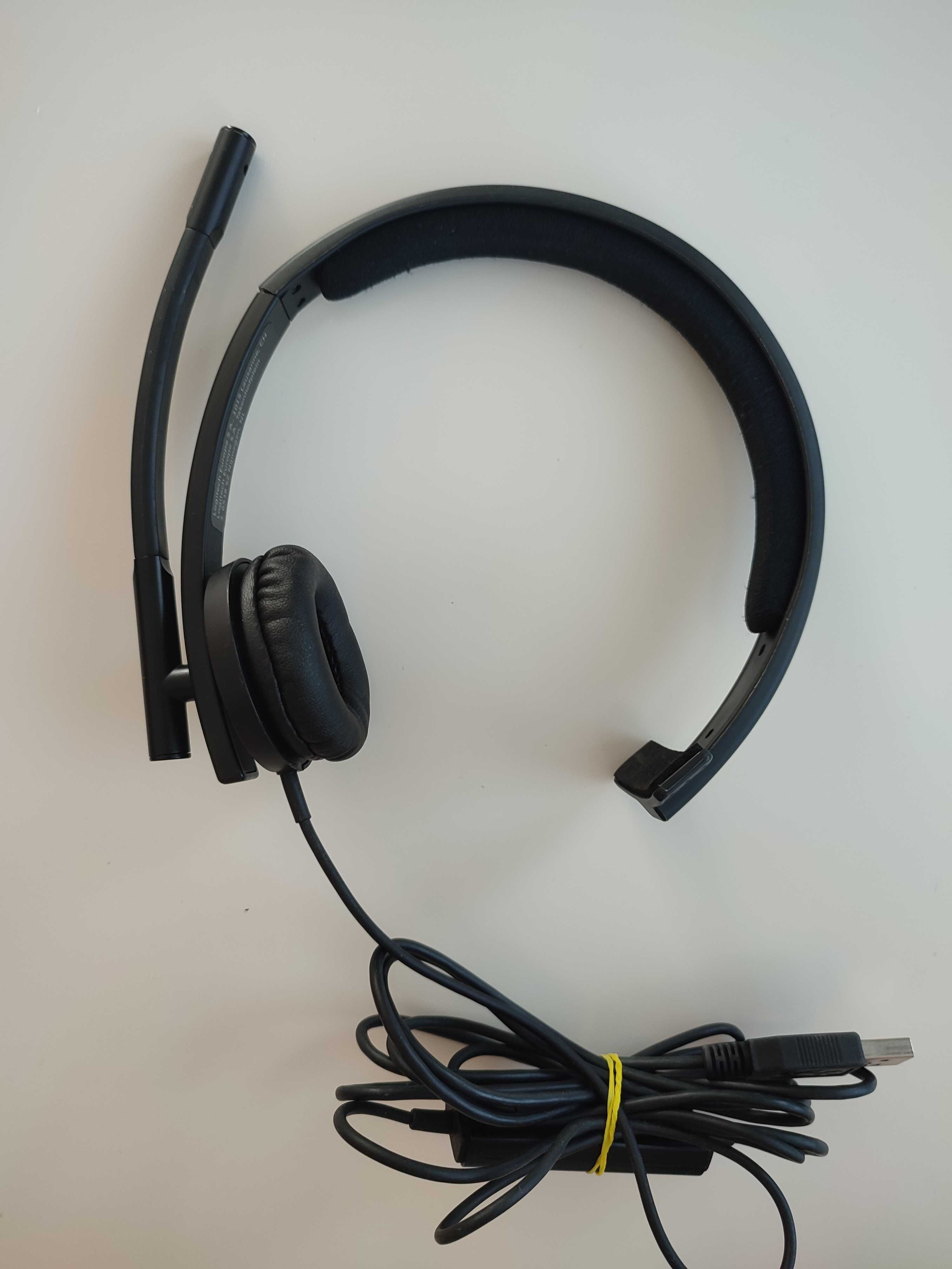 Słuchawki z mikrofonem zestaw słuchawkowy Logitech Mono