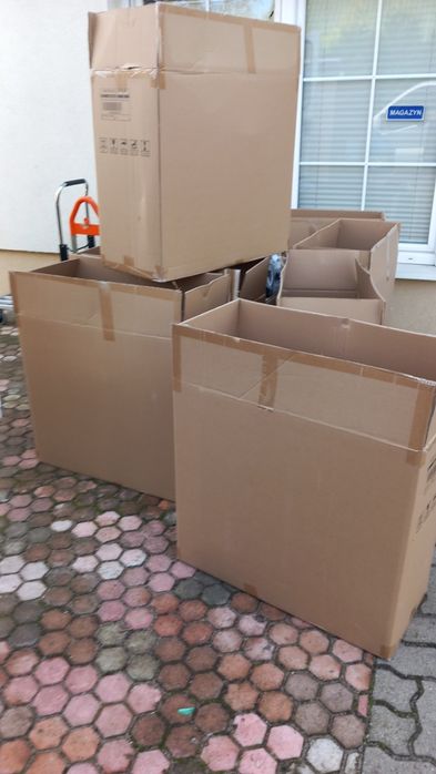 Sprzedam duże kartony jak foto