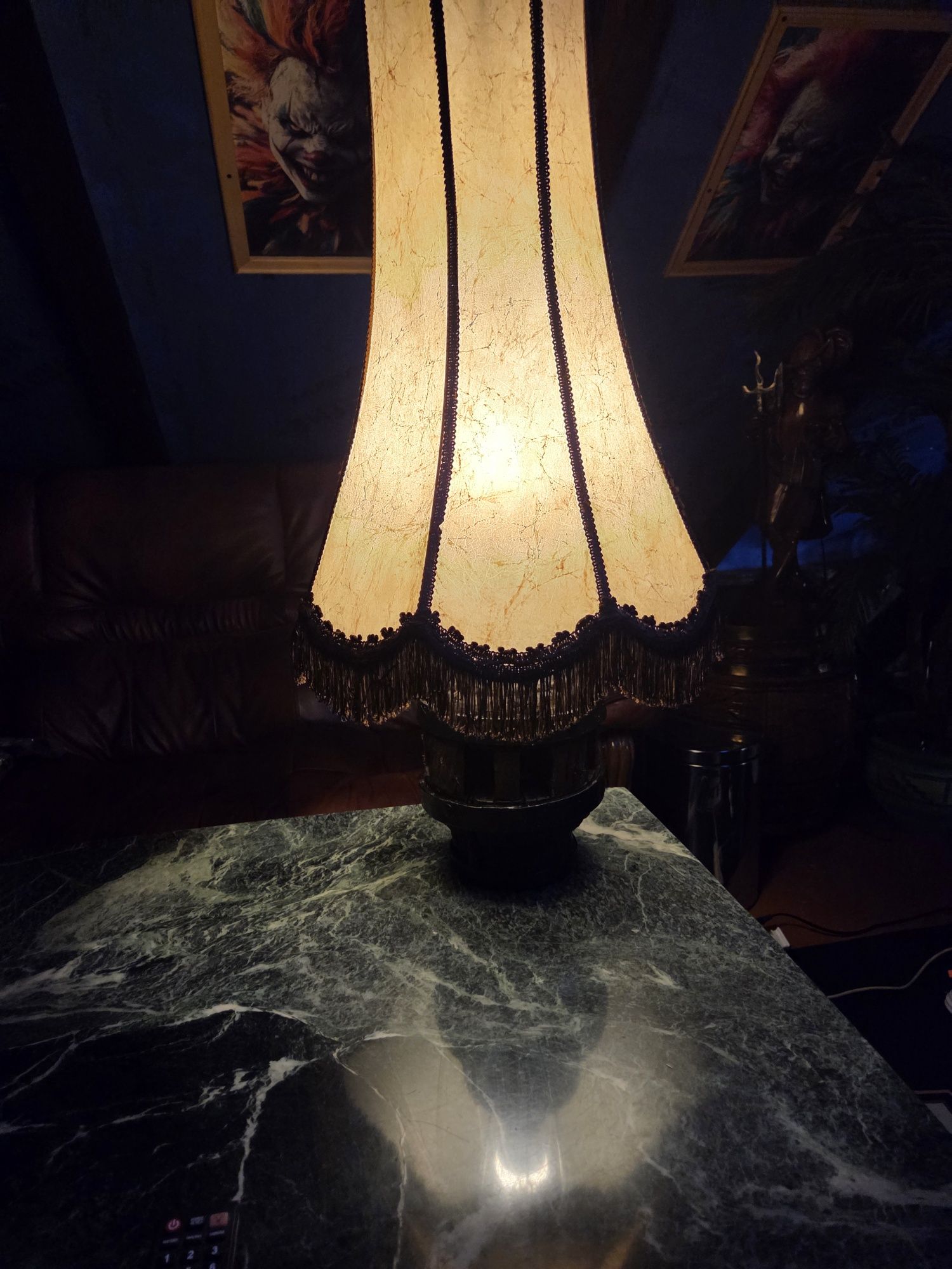 Lampa nocna drewniana