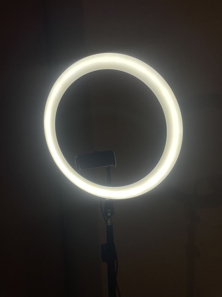 Кольцевая лампа со штативом 30см