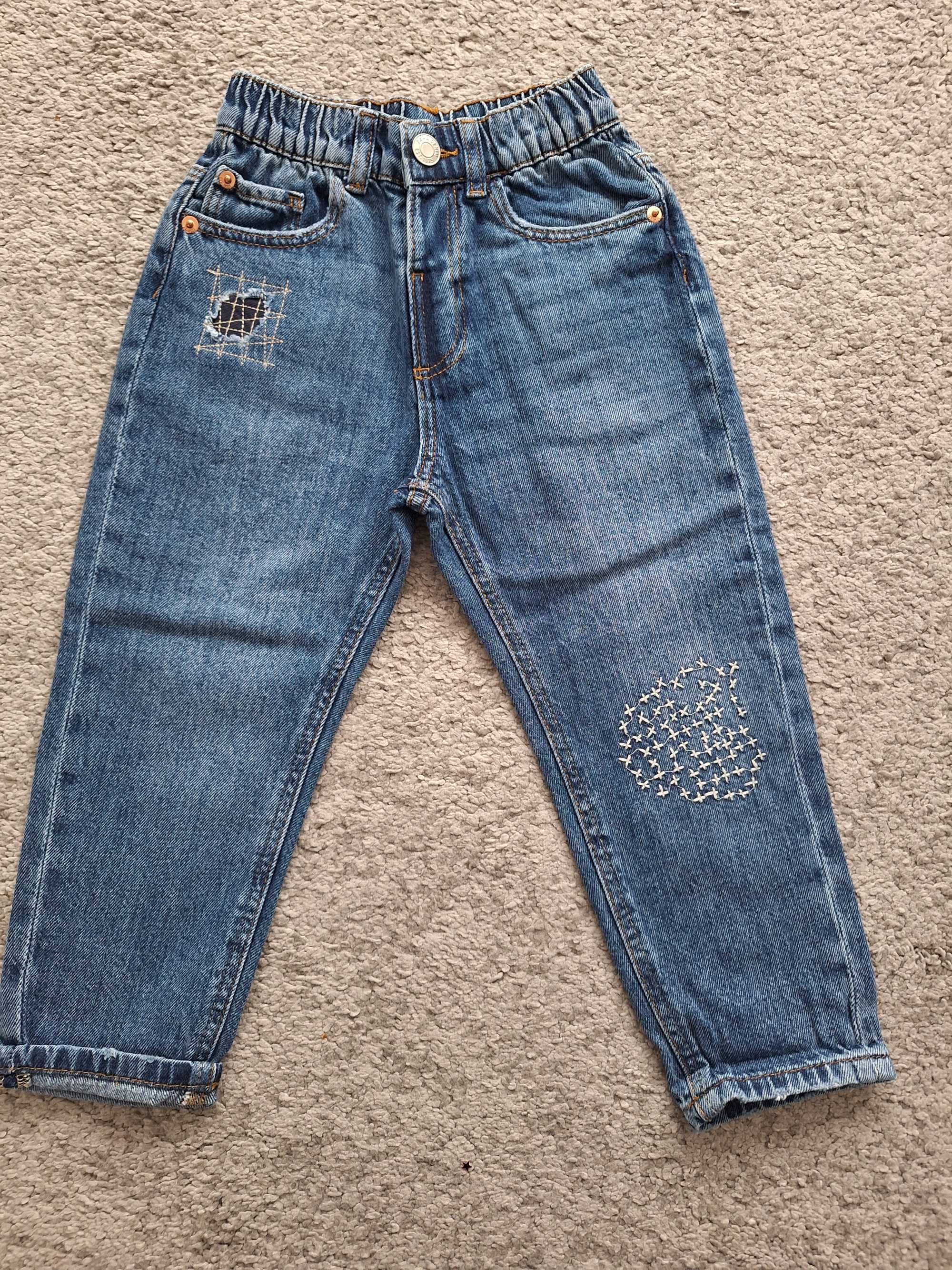 Spodnie jeansy dla dziewczynki Zara 104