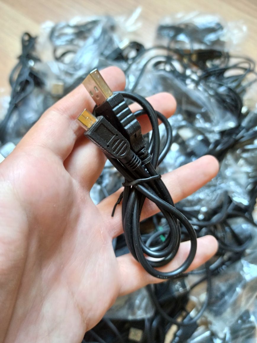Кабеля/зарядное устройство Mini USB, 3,5 mm удлинители одним лотом