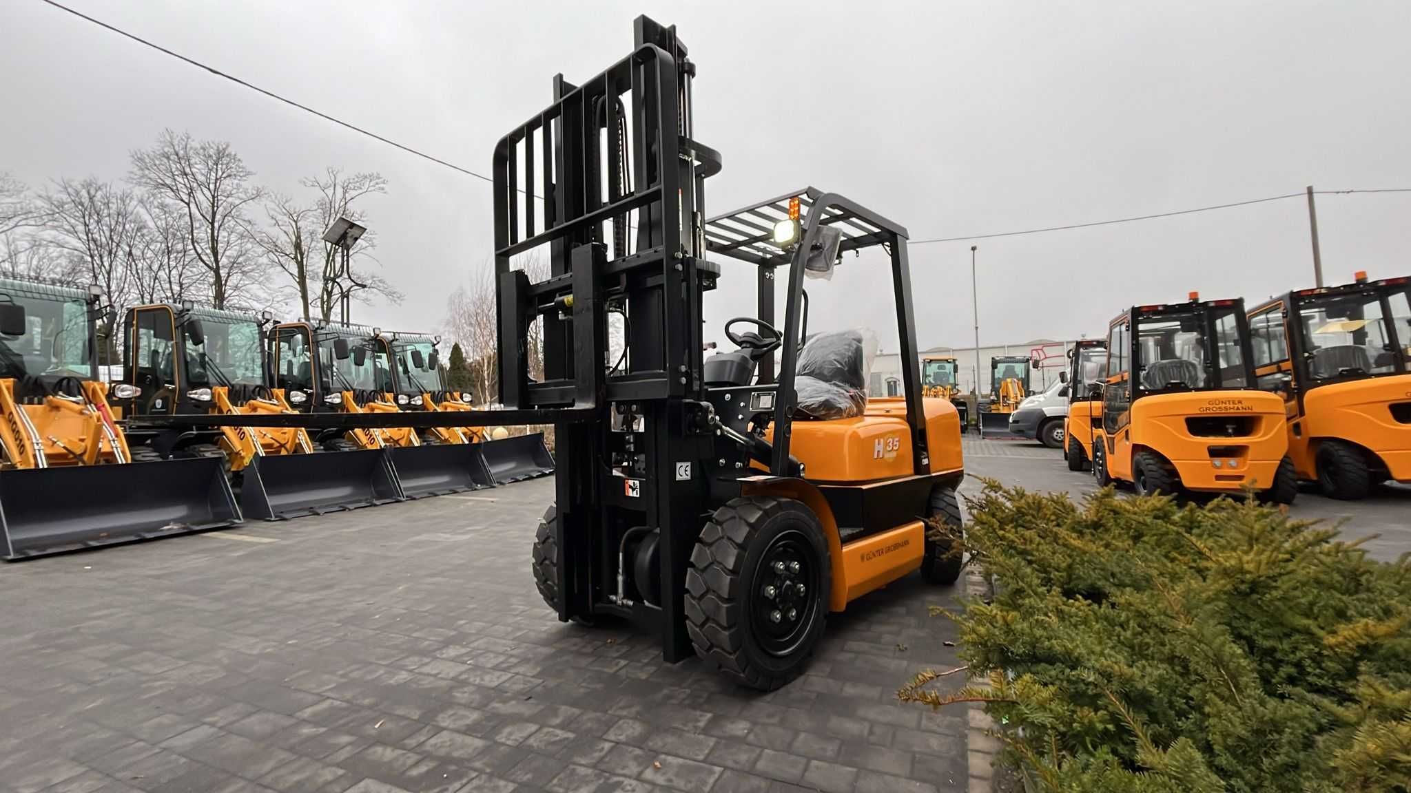 Wózek widłowy 3,5T Duplex 3M. Diesel. Gunter Grossmann