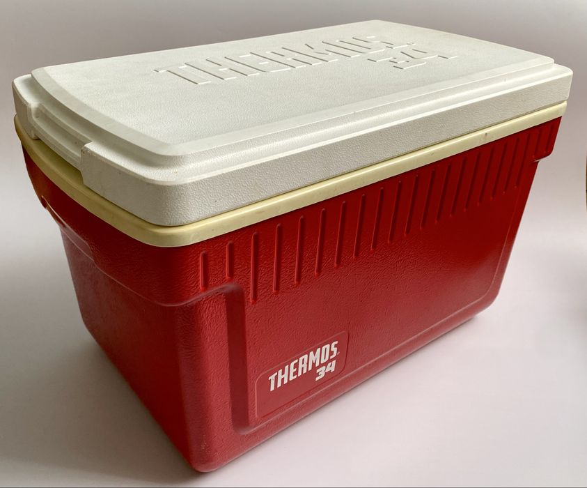 Vintage Thermos 34 l - Lodówka turystyczna chłodziarka termiczna
