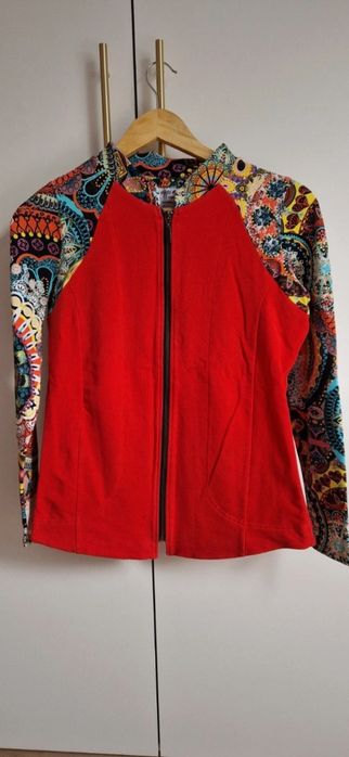 Bluza na suwak multikolorowa polski projektant Vippi Design 40 L