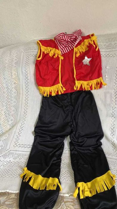 Fantasia de carnaval: Cowboy tam 10-12 anos NOVO