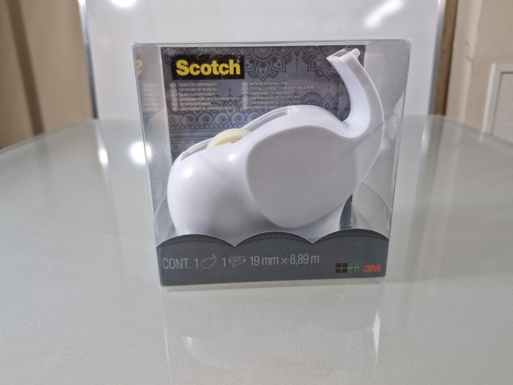 Scotch Podajnik Dyspenser do Taśmy w Kształcie Słonia  + taśma