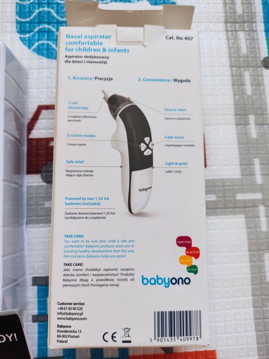 Aspirator do nosa elektroniczny babyono