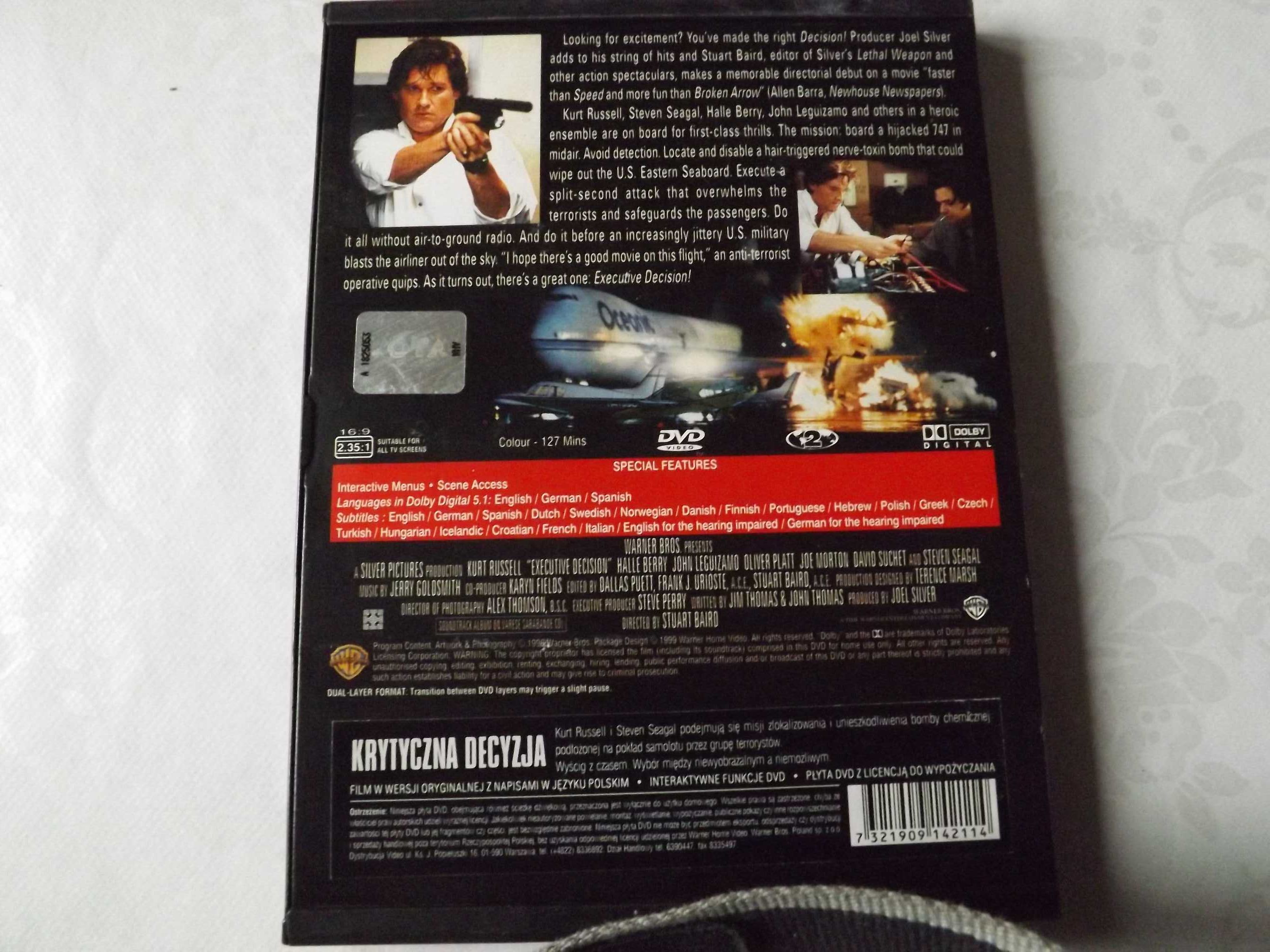 Krytyczna decyzja dvd Kurt Russell unikat klasyk