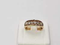 pierścionek złoto diamenty brylanty 0,6 ct 3,32 g certyfikat