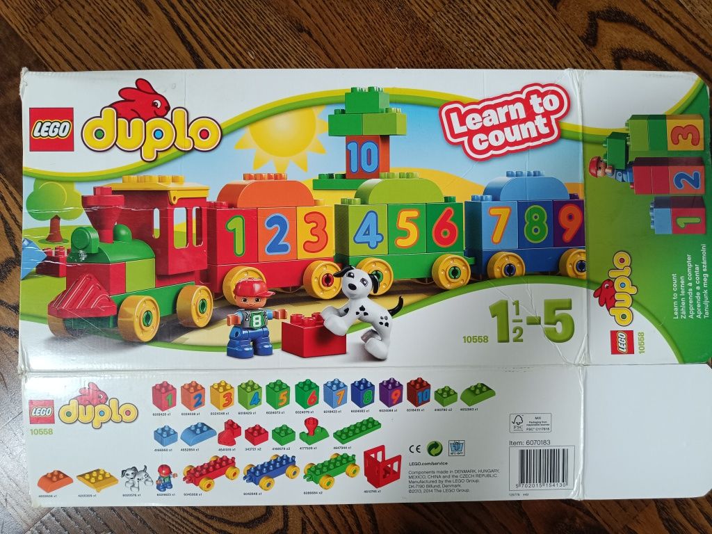 LEGO DUPLO 10558 ciuchcia z cyferkami