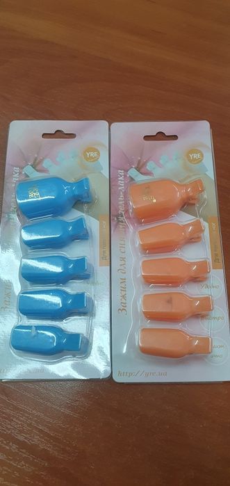 Набір 10 штук Пластикових Затисків для Зняття Гель-Лаку.