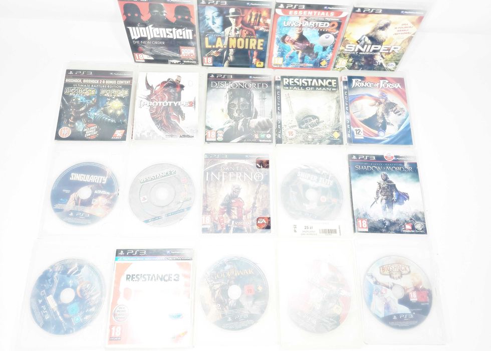 Zestaw gier ps3 18 sztuk K&B Handel Szczytno