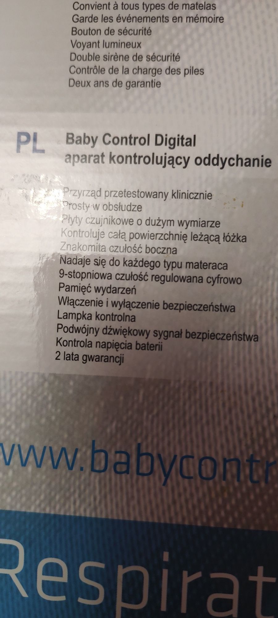 Aparat kontrolujący oddech dziecka