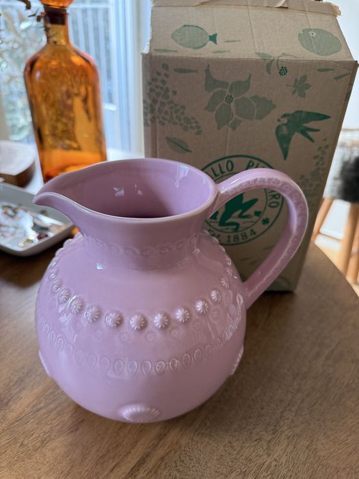 Jarro Rosa Bordallo Pinheiro