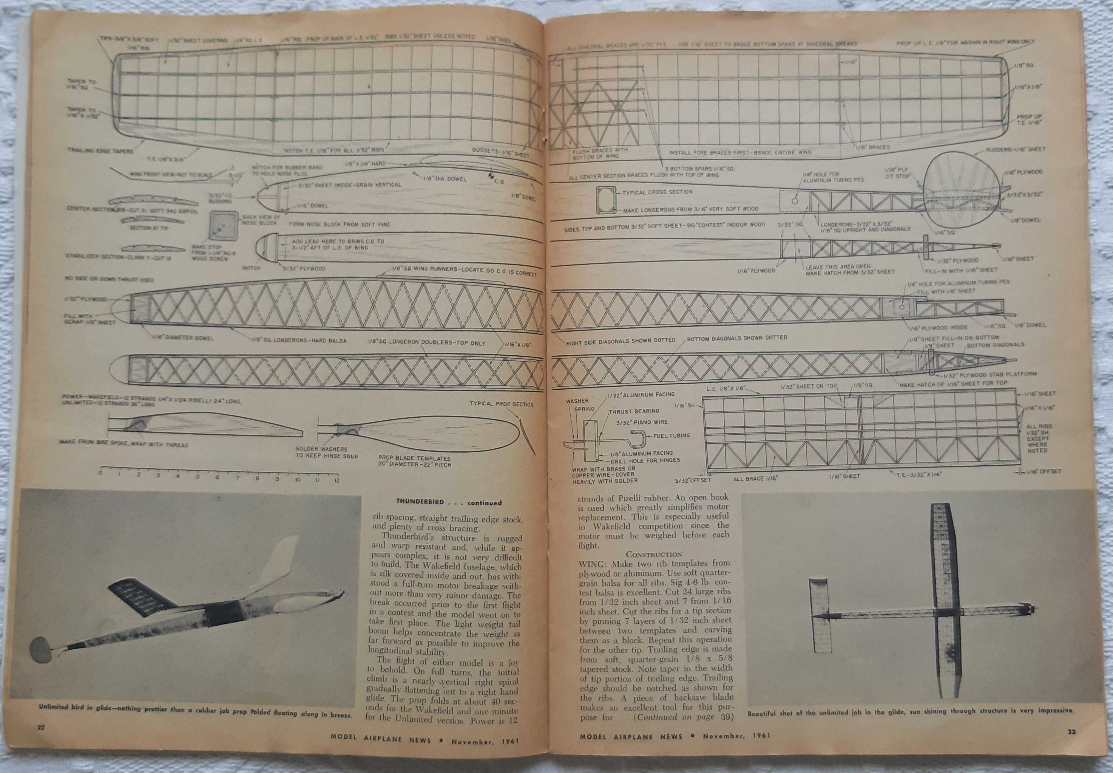 Revista de Modelismo Aviação ano de 1961