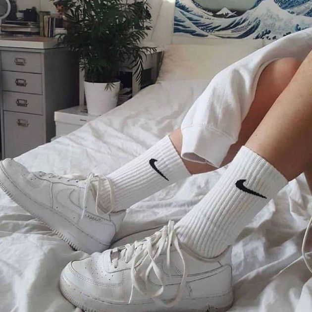 Skarpety Nike długie białe rozmiar 36-40 Zestaw 5 par