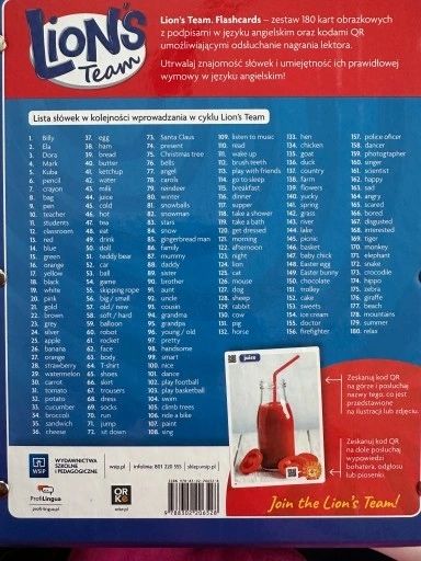 Lion’s Tean Flaschcards