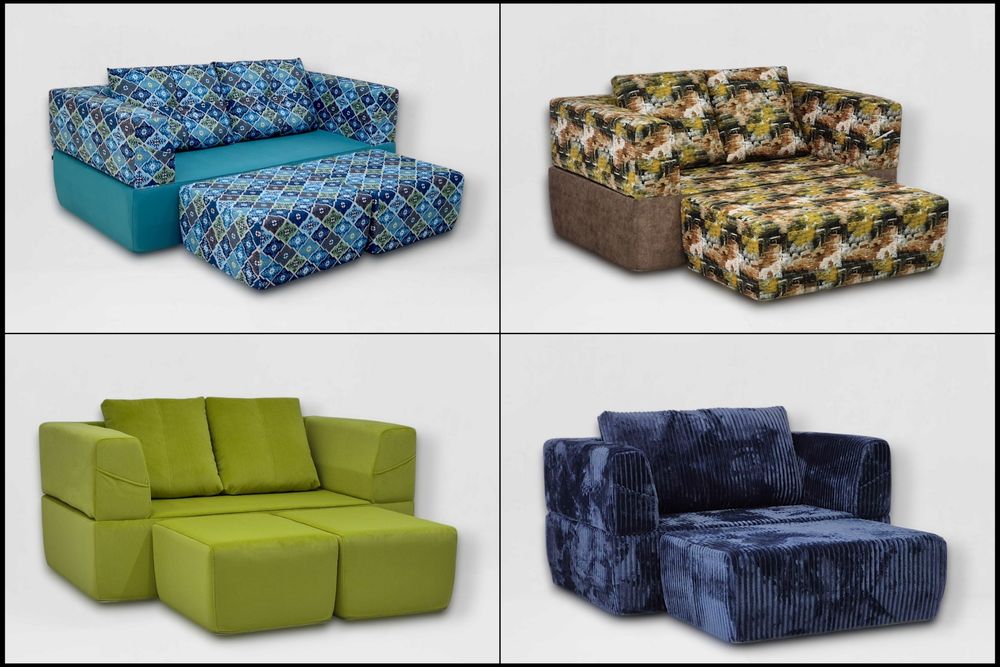 Безкаркасні меблі Lado. Дивани та крісла Експромт