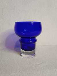 Kobaltowy dekoracyjny wazon spód żelek