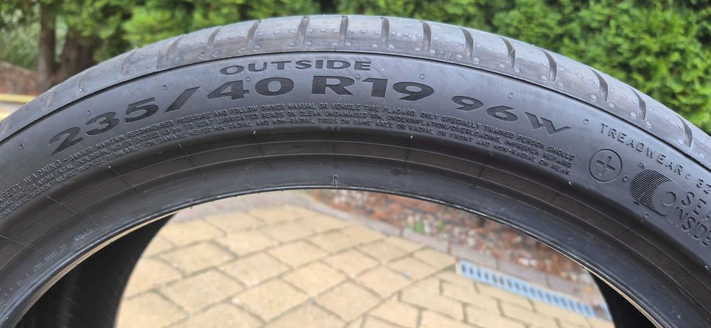Opony Pirelli Cinturato P7 2025/235/40 R19 96W  przebieg 5100