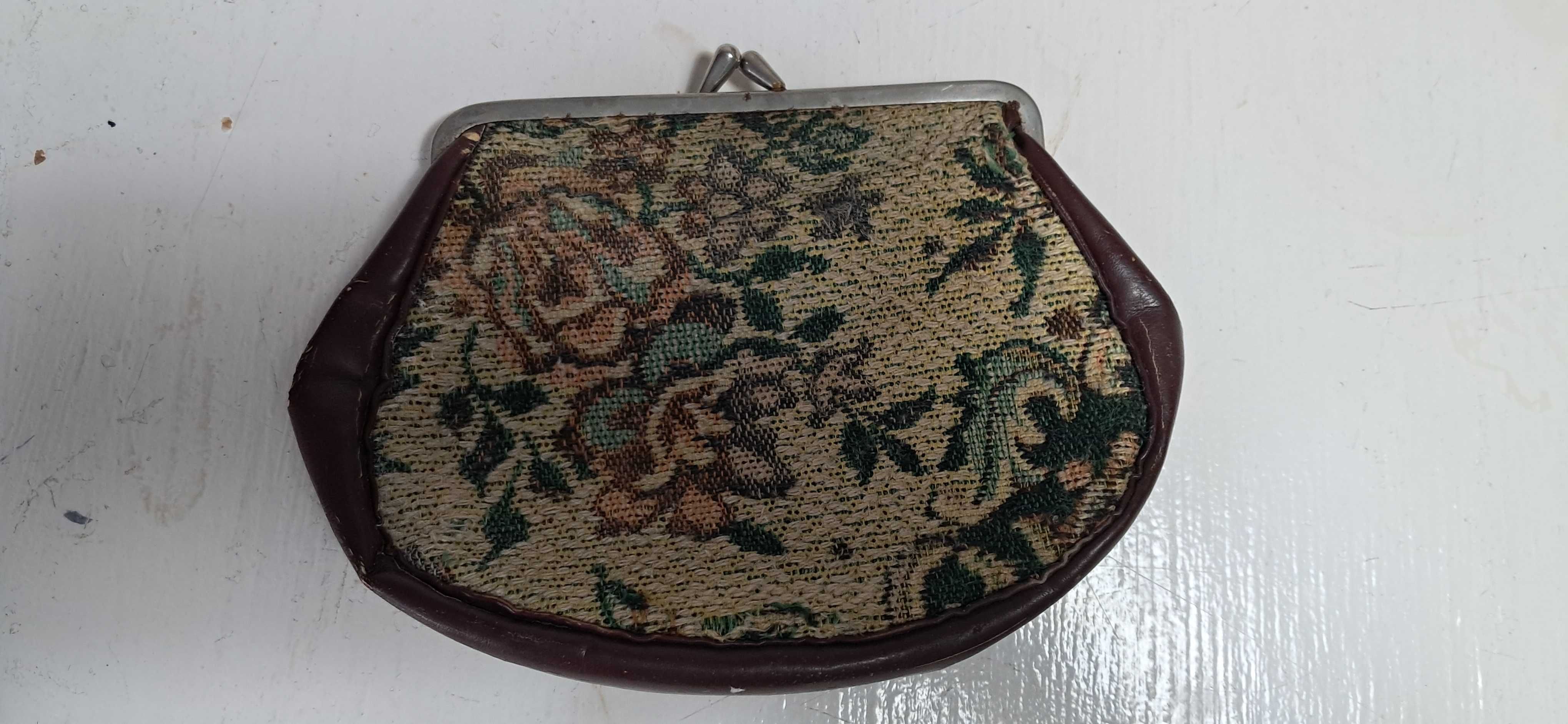 Portmonetka PRL Torebka Klamra Kosmetyczka Vintage