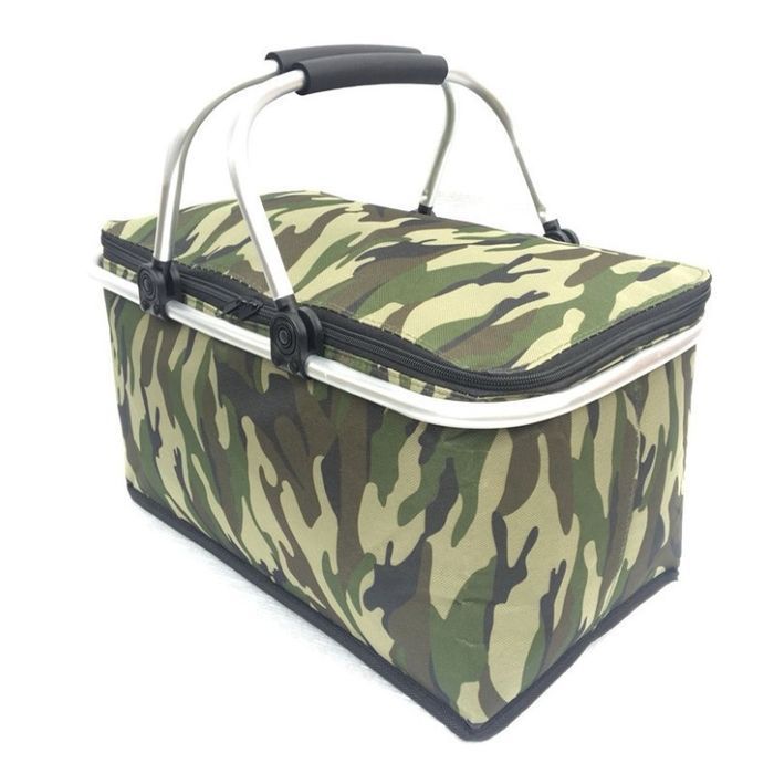 Składany Kosz Termiczny Na Zakupy, Piknik 47X27X23Cm Kp01Moro