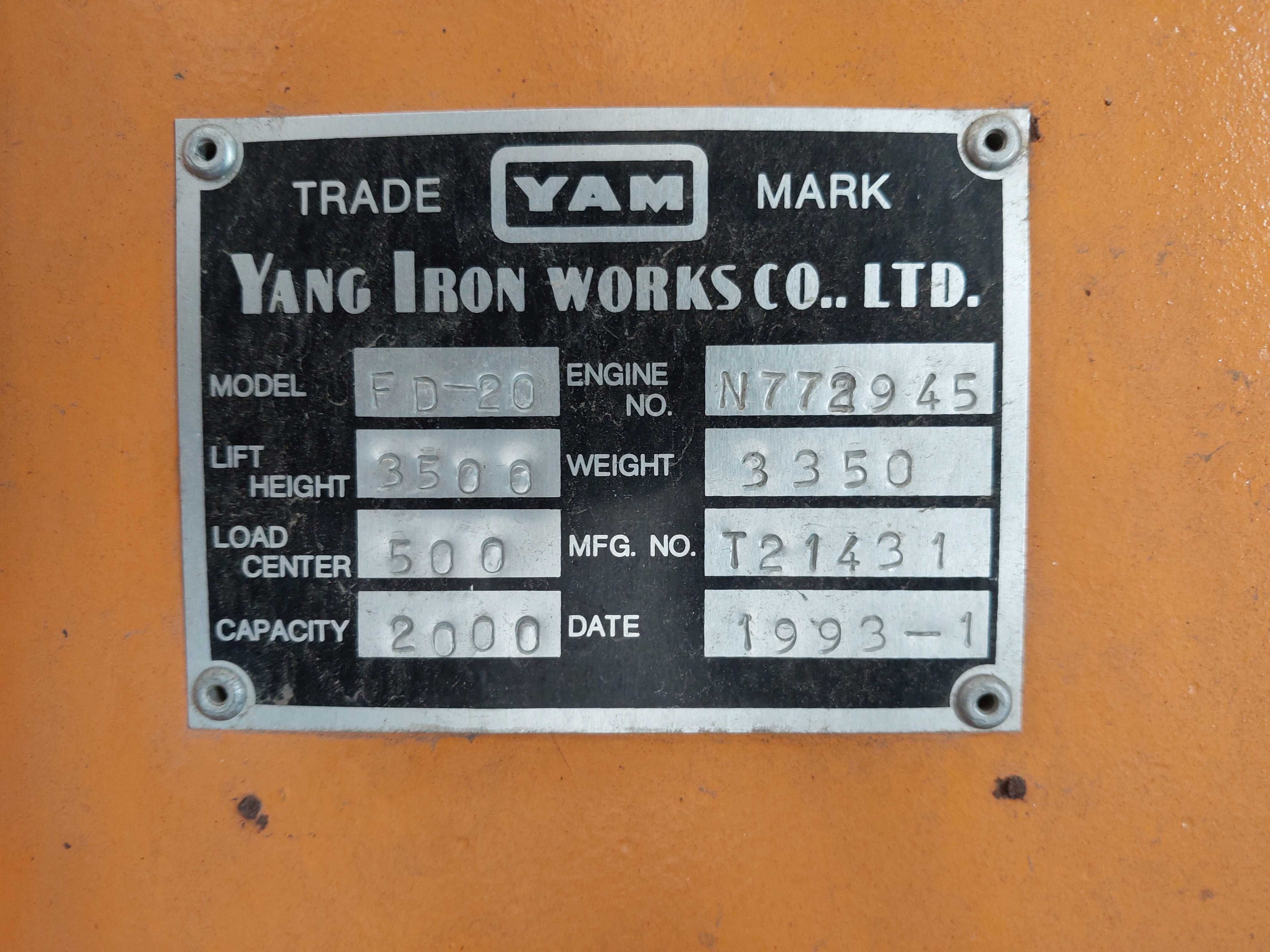 Empilhador Yang FD-20