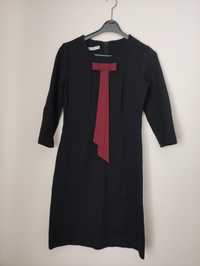 Czarna sukienka z kokardką DeFacto 38