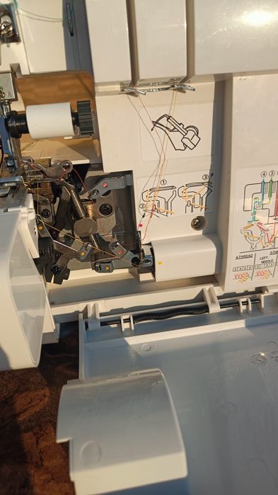 Оверлок, Minerva M3335DS, 2/3/4 нитки, диференціальна подача.