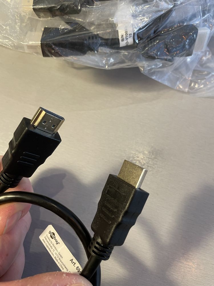 Kabel HDMI 0,5m długości 12-sztuk paczka