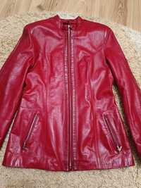 Продам шкіряну куртку ,розмір 38, бордового кольору Aspelle Турція