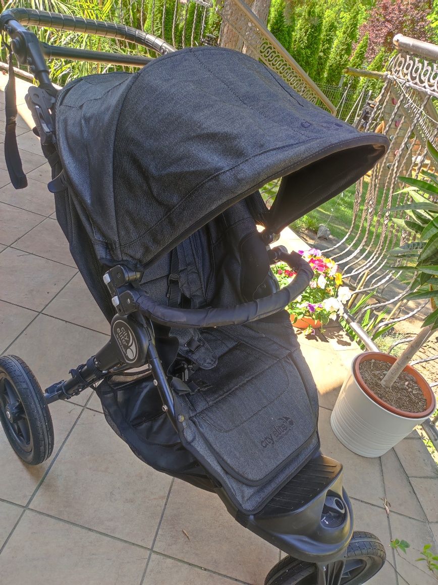 Najlepsza spacerówka wózek Baby jogger City Elite charcoal denim Super