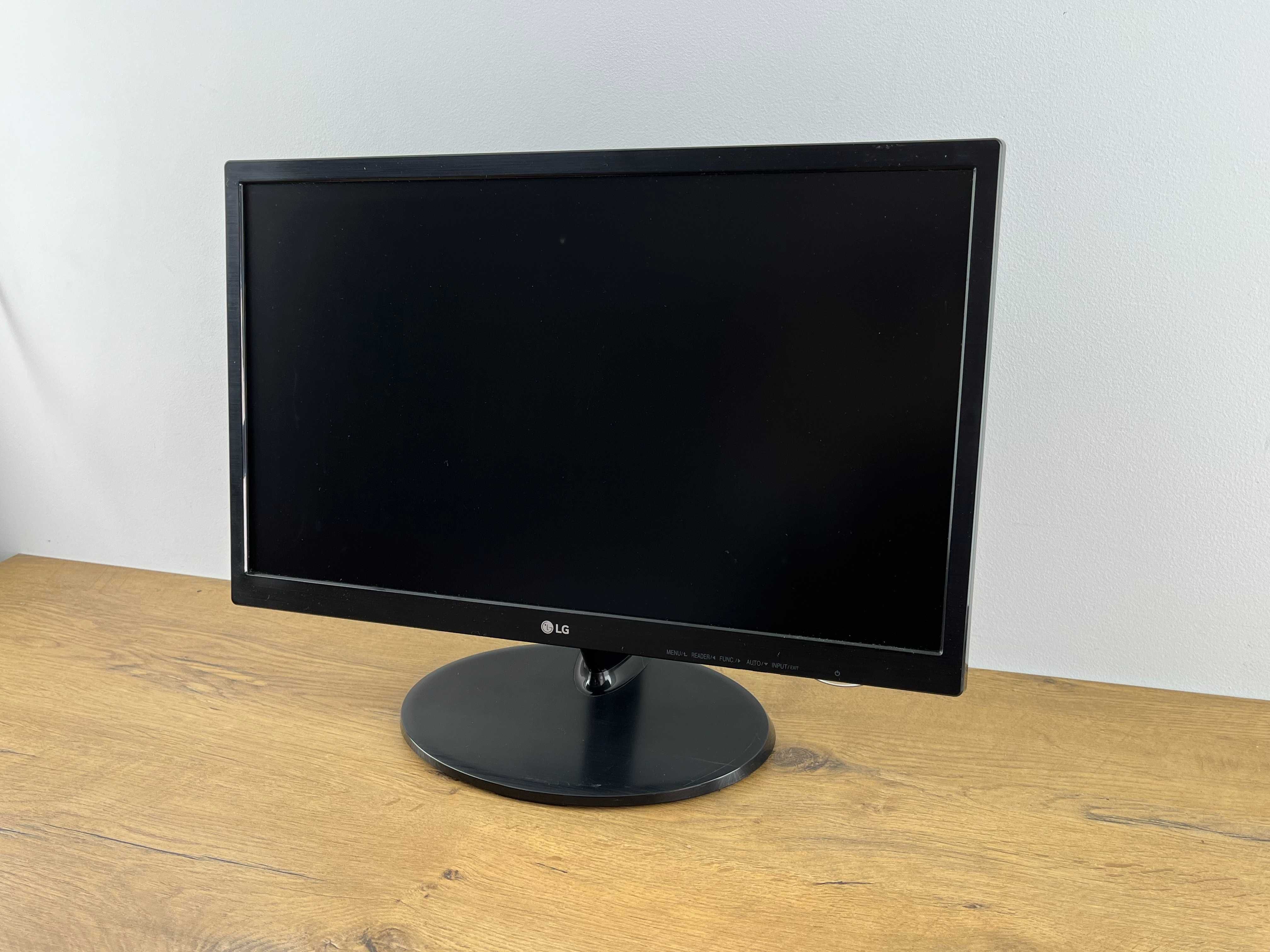 974. Monitor LG 19M38A-B 19 cali, Zadbany, VGA, HDMI, komplet