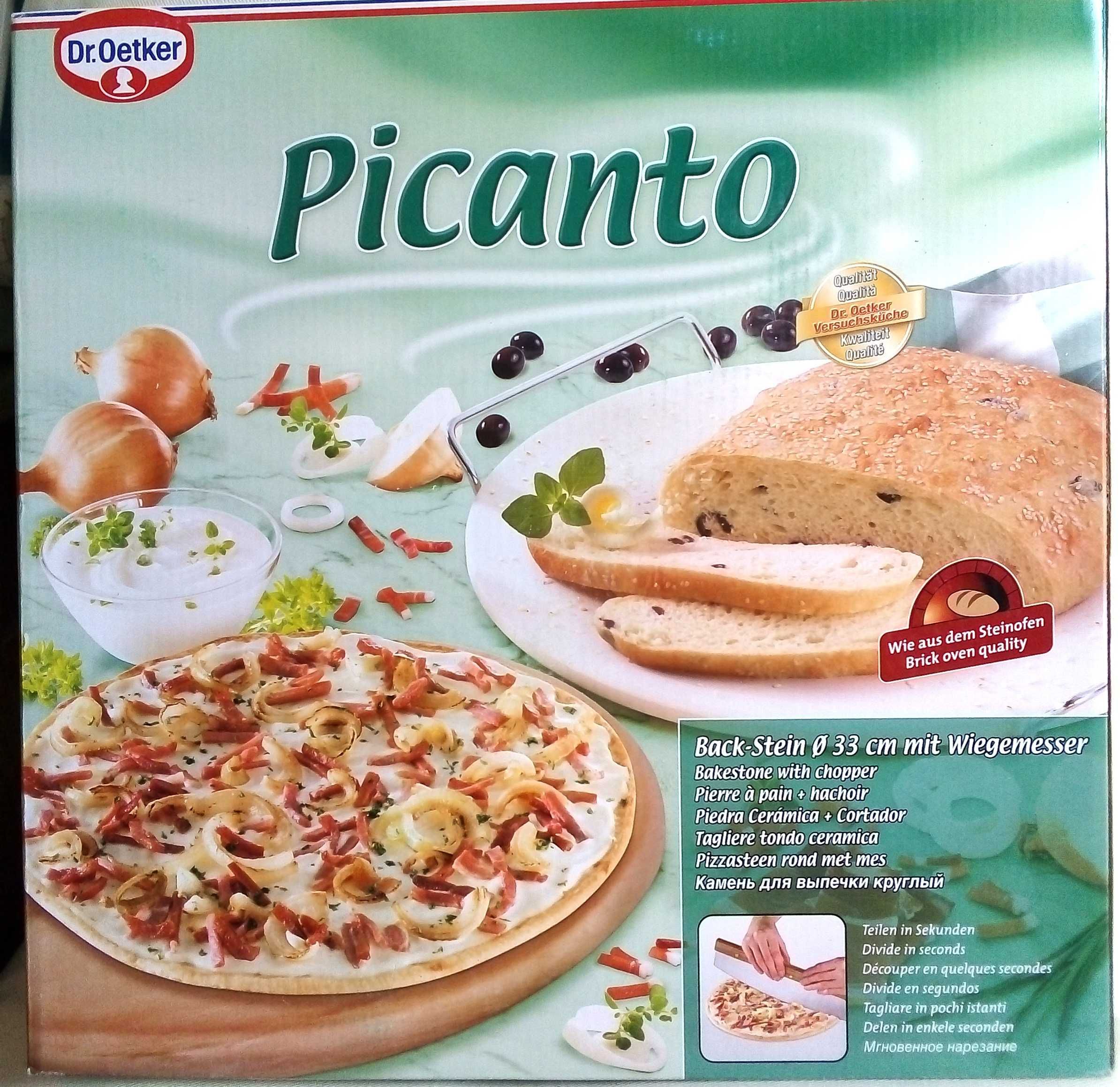 KAMIEŃ do pieczenia PIZZY + nóż PICANTO