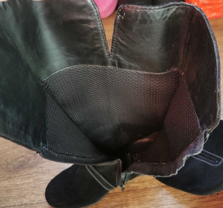 Сапоги Джеокс Geox черные замшевие 36 размер