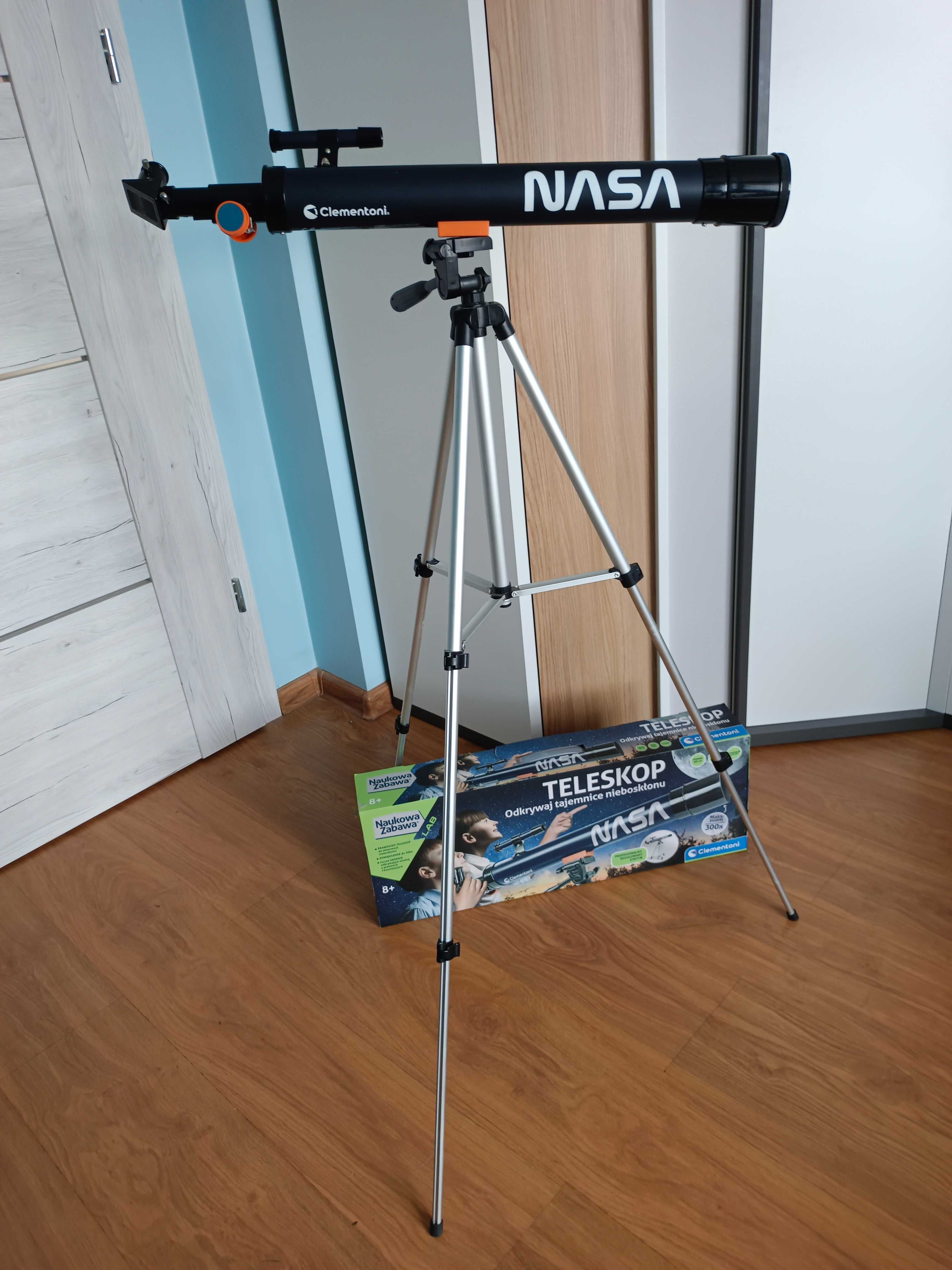 Prawdziwy teleskop Clementoni Zabawka Naukowa Nasa.Stan idealny jak no