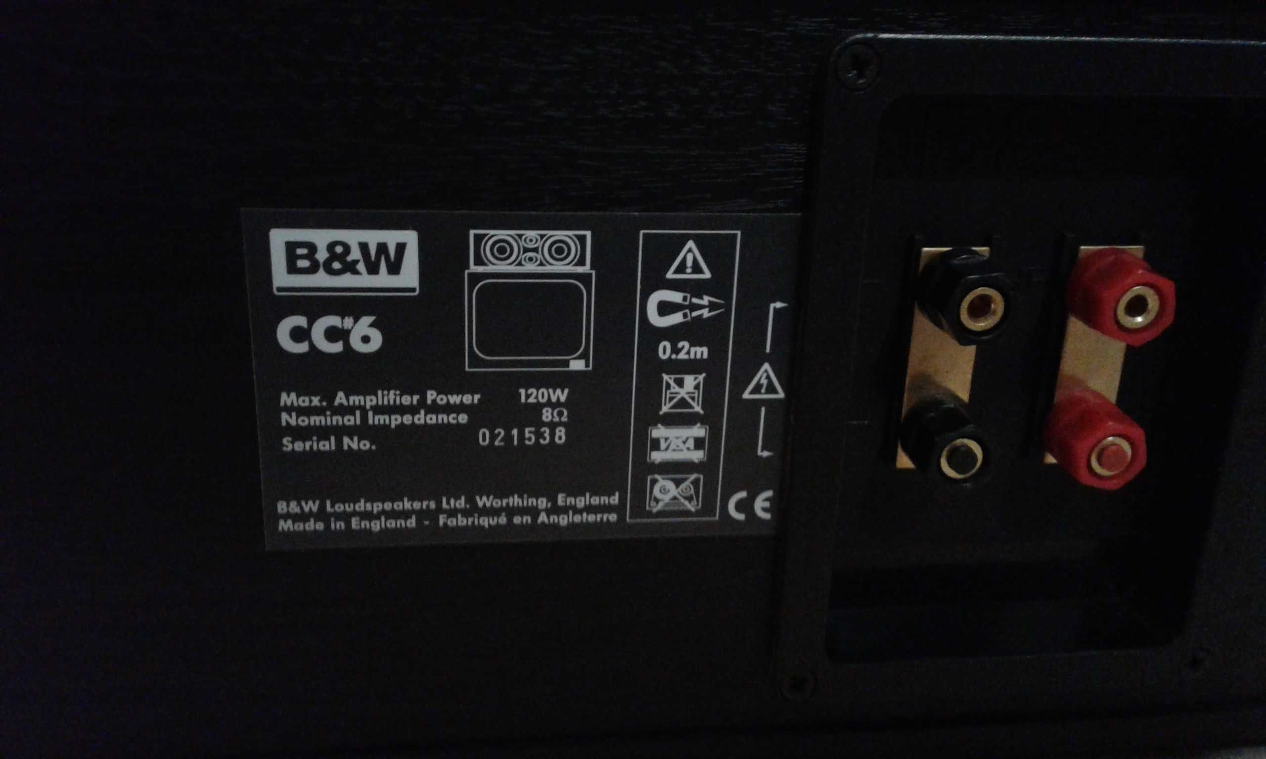 BOWERS WILKINS CC6,kolumna centralna