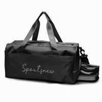Стильная спортивная сумка, дорожная сумка с отделом для обуви