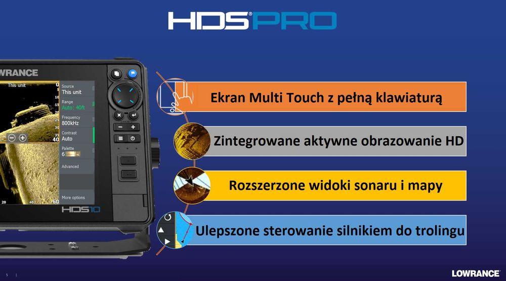 Dostępny!! Lowrance HDS PRO 10 Active Imaging HD 3w1 HD 1,2hz