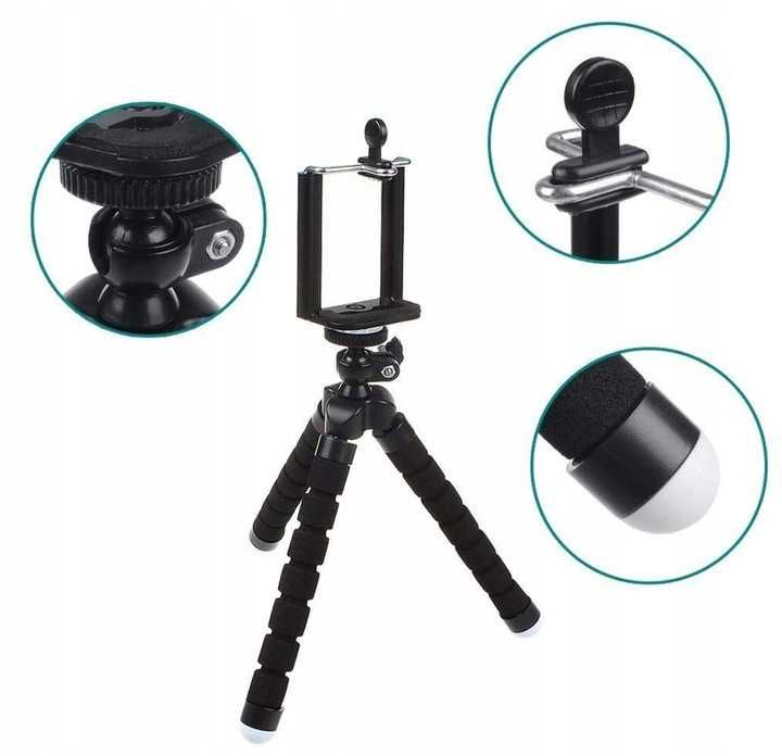 Elastyczny Uchwyt Na Telefon Selfie Statyw Tripod