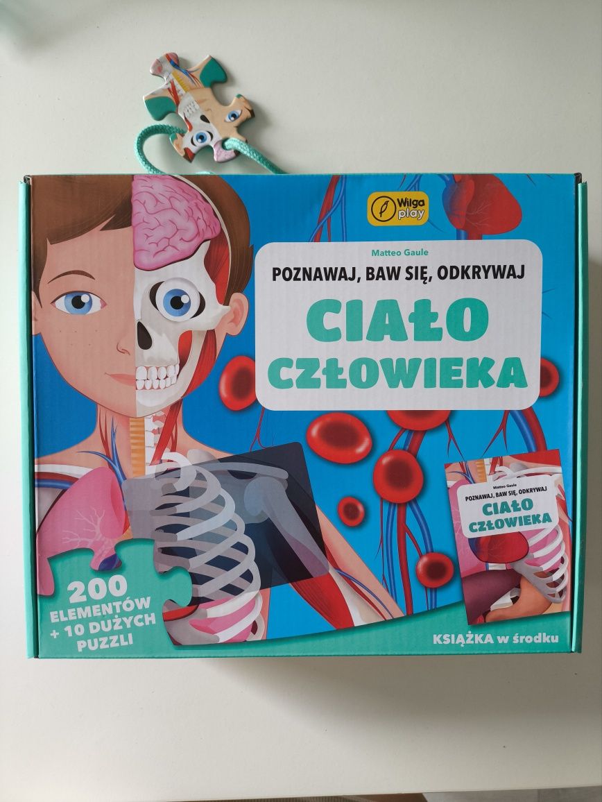 Poznawaj baw się odkrywaj Ciało człowieka Puzzle bez książeczki