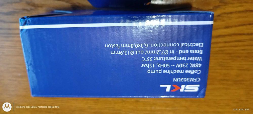 Sprzedam pompę ciśnieniową ekspresu do kawy Zelmer 48W 50Hz 15bar 230V